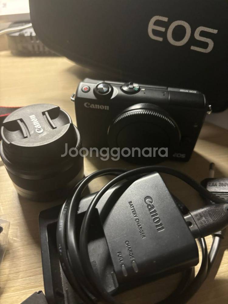캐논정품eos m100,렌즈,배터리,충전기,SD카드포함--1