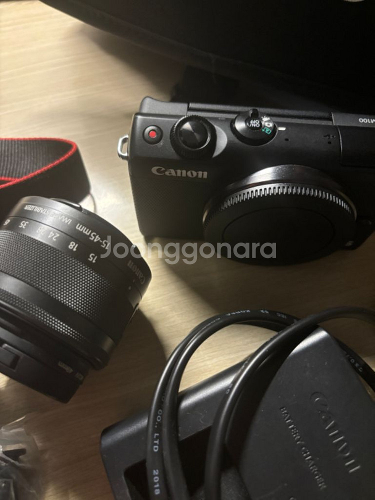 캐논정품eos m100,렌즈,배터리,충전기,SD카드포함--2