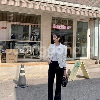 새상품) 메리엣 트임 부츠컷 슬랙스 블랙 Short L--4