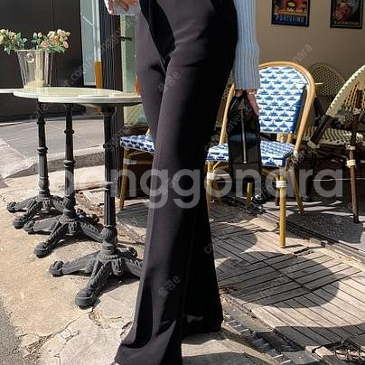 새상품) 메리엣 트임 부츠컷 슬랙스 블랙 Short L--6