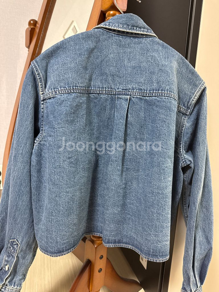 셀린느크롭청남방자켓--1
