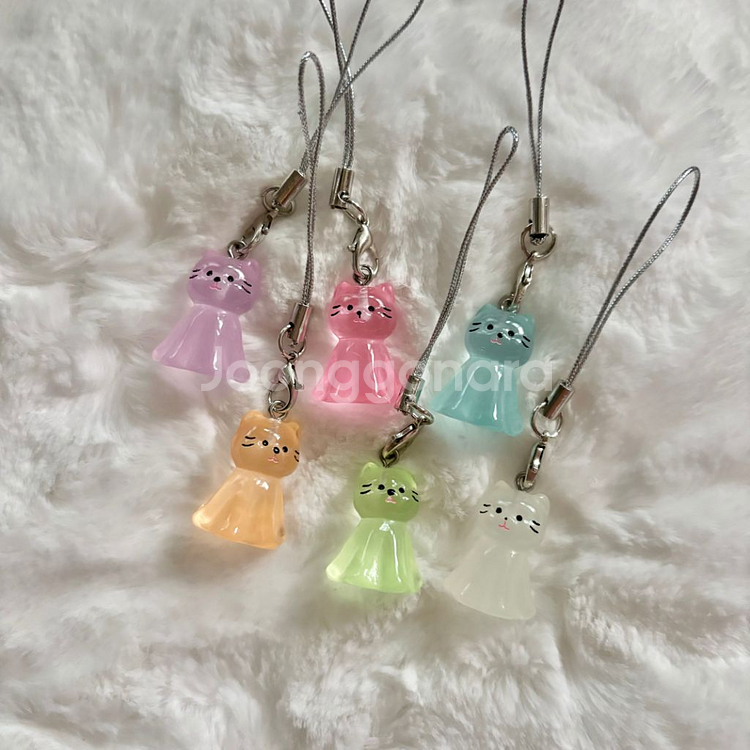 2개가격)고양이 테루테루보즈 키링 / 유령 고양이 키링--2