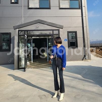 새상품) 어반언니 기모 개이쁜 투버튼 부츠컷데님pt L--5