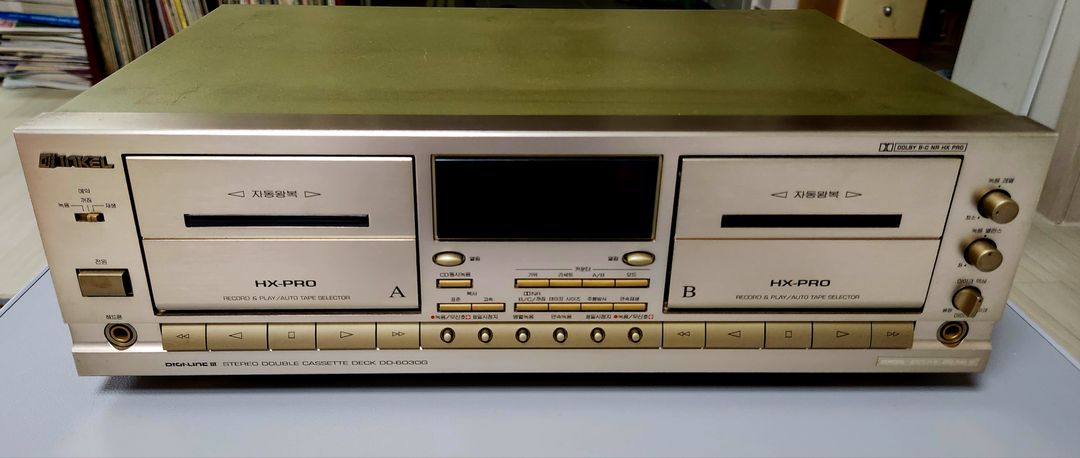 인켈 더불 카셋트데크 DD-6030G 골드색상