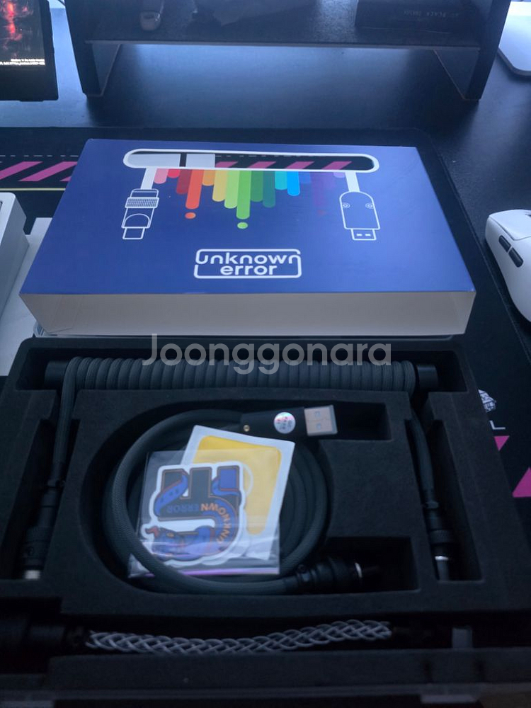 언노운에러 키보드 항공케이블--2