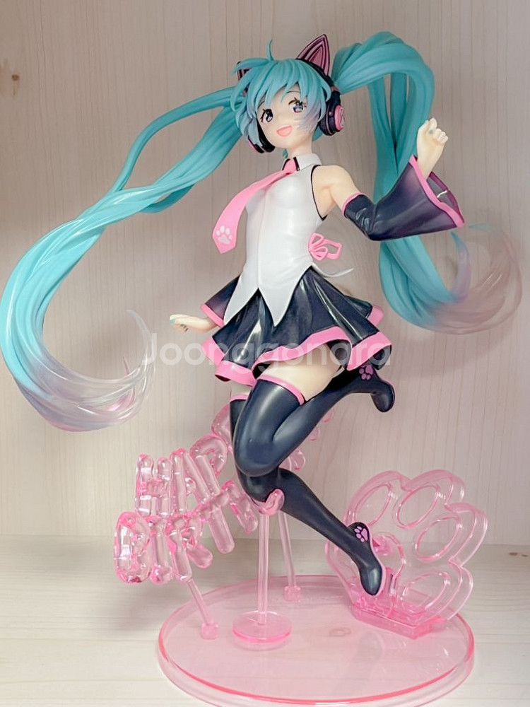 하츠네 미쿠 피규어 생일 미쿠 해피버스데이 해피캣 피규--1