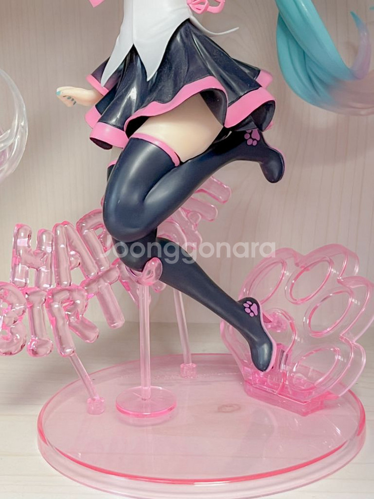 하츠네 미쿠 피규어 생일 미쿠 해피버스데이 해피캣 피규--3