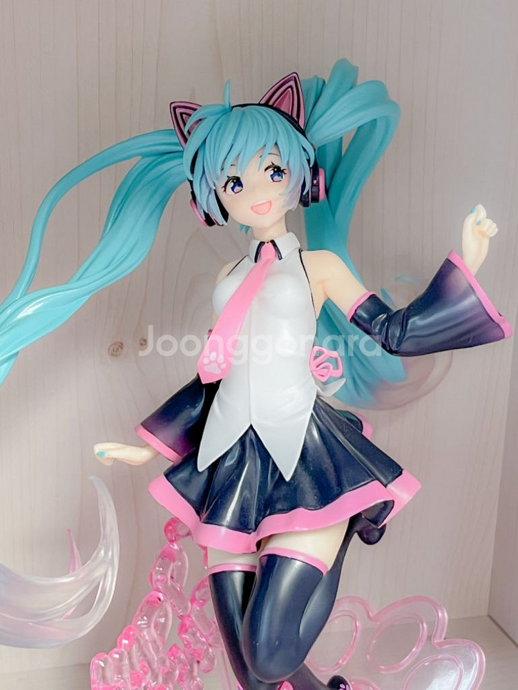 하츠네 미쿠 피규어 생일 미쿠 해피버스데이 해피캣 피규--2