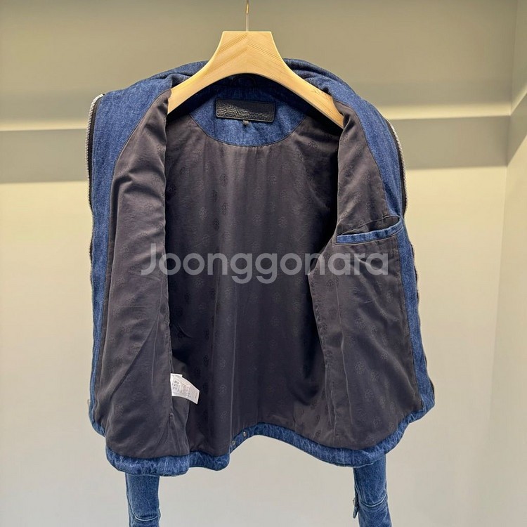 크롬하츠 빅대거 오버핏 워크독 내피 트러커 자켓 데님--2