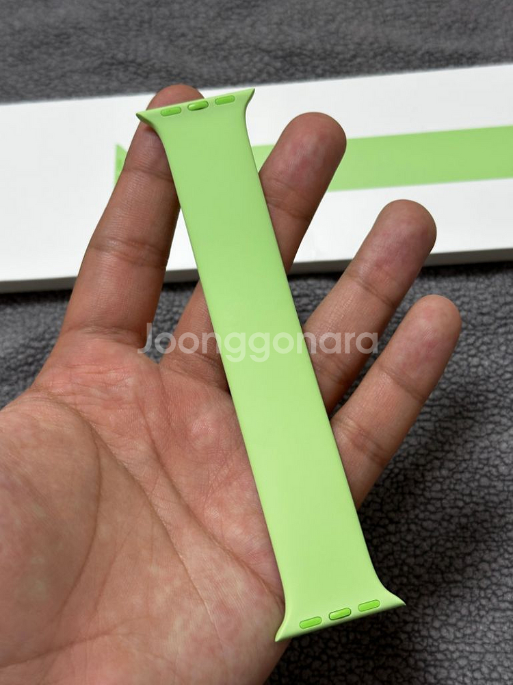 애플워치 41mm 스프라우트 그린 솔로루프 사이즈4--1