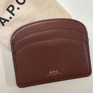 A.P.C 아페쎄 데미룬 카드지갑 브라운