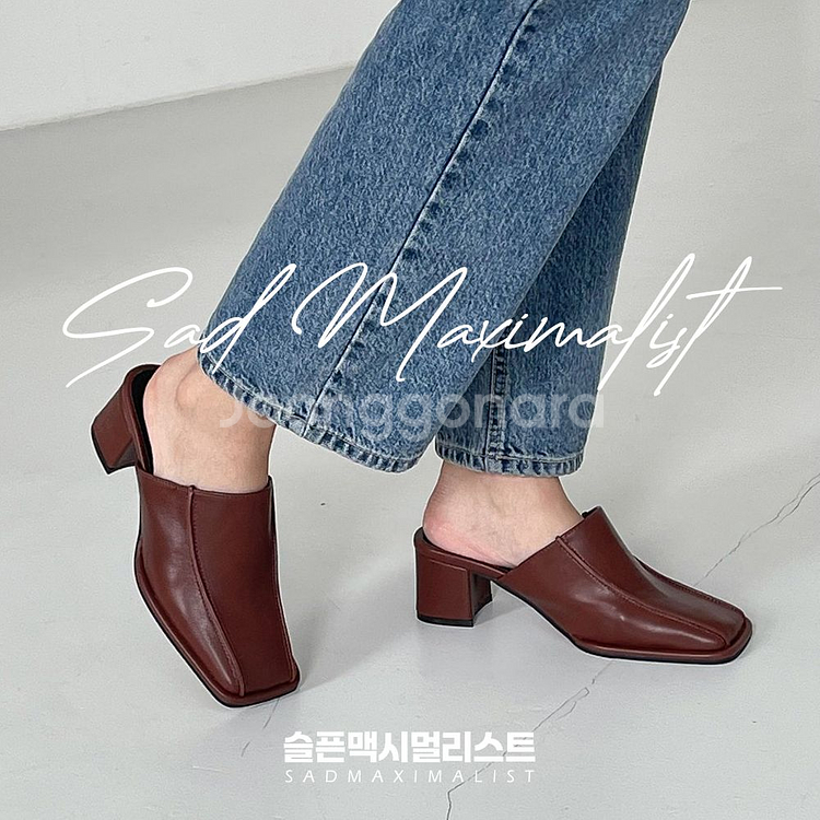 225~250 블로퍼 뮬 슬리퍼 힐 3컬러_0164--3