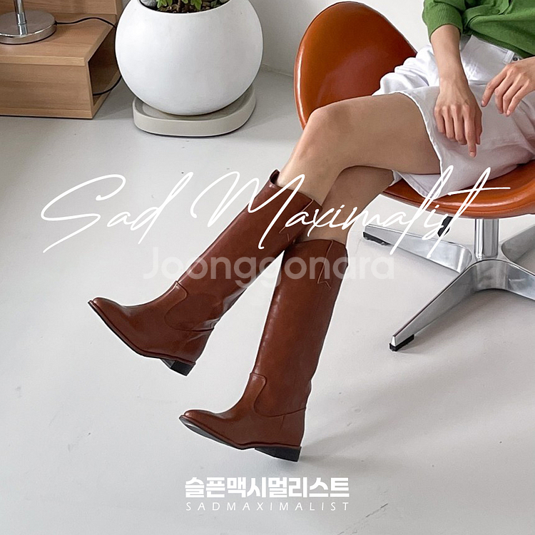 225~250 뾰족코 웨스턴 롱부츠 2컬러_0166--9