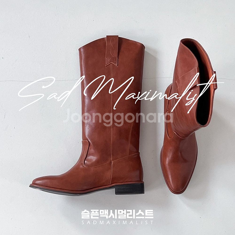 225~250 뾰족코 웨스턴 롱부츠 2컬러_0166--6