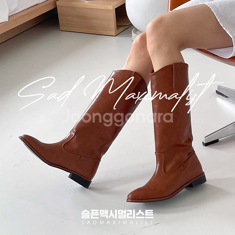 225~250 뾰족코 웨스턴 롱부츠 2컬러_0166--8