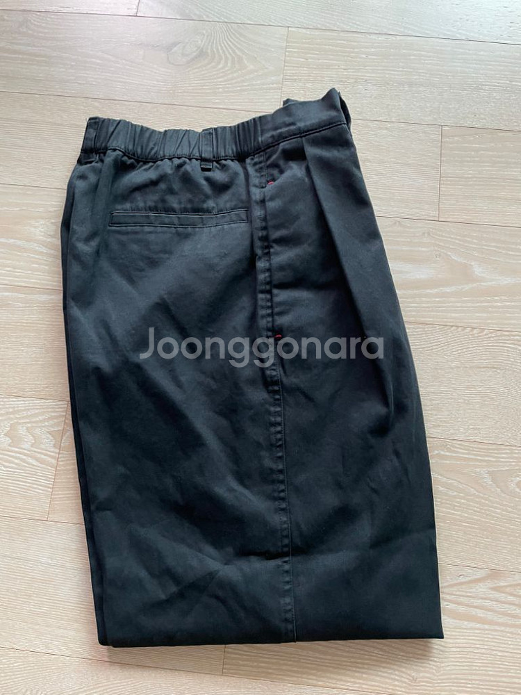 비얼디드키드 코튼실루앳 팬츠 블랙 m--2