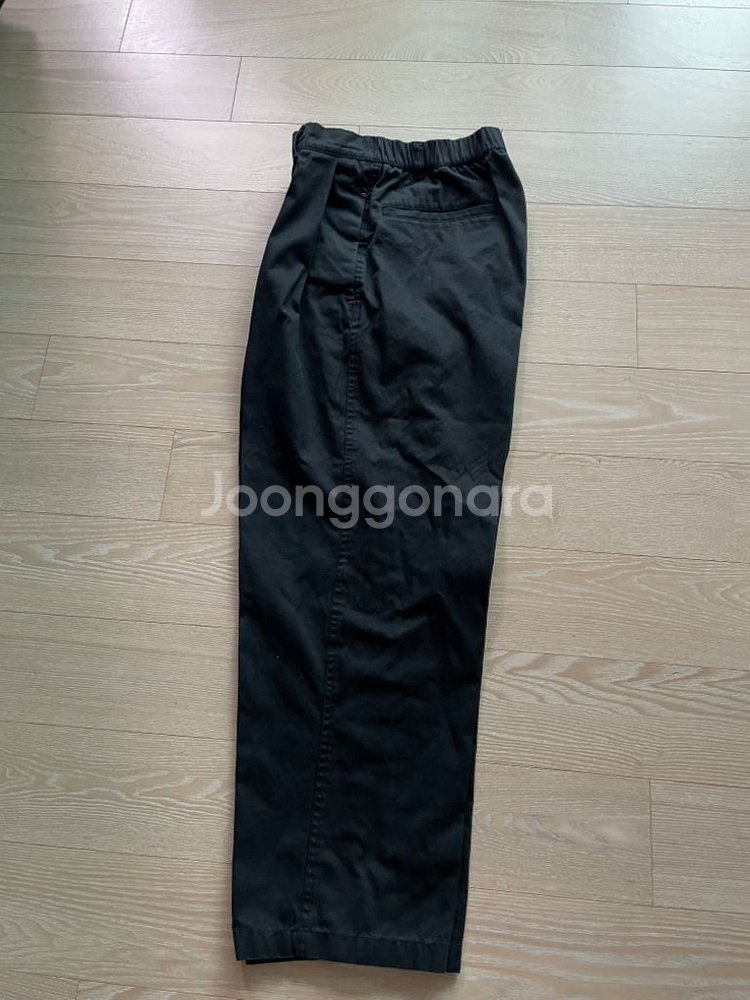 비얼디드키드 코튼실루앳 팬츠 블랙 m--3