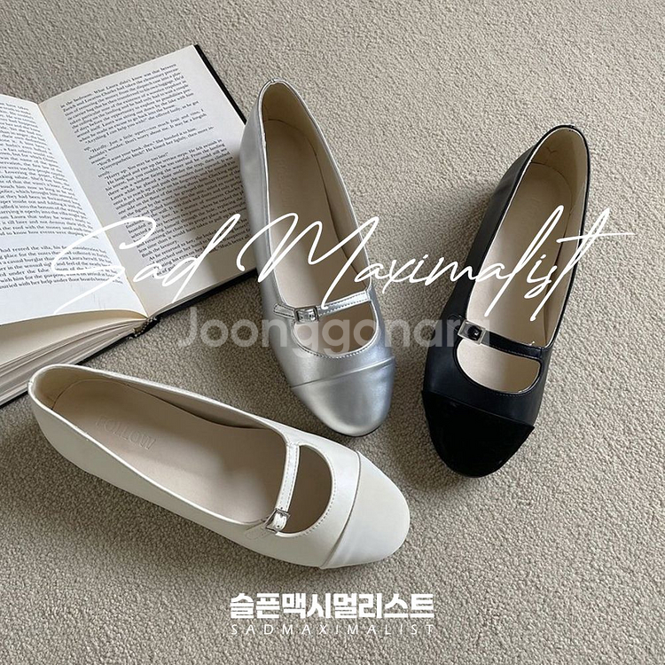 225~250 앞코짧은 스트랩 플랫슈즈 3컬러_0169--1