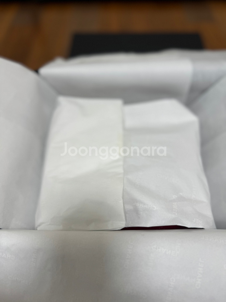 샤넬 쁘띠삭 레드 램스킨 은장 새상품--2