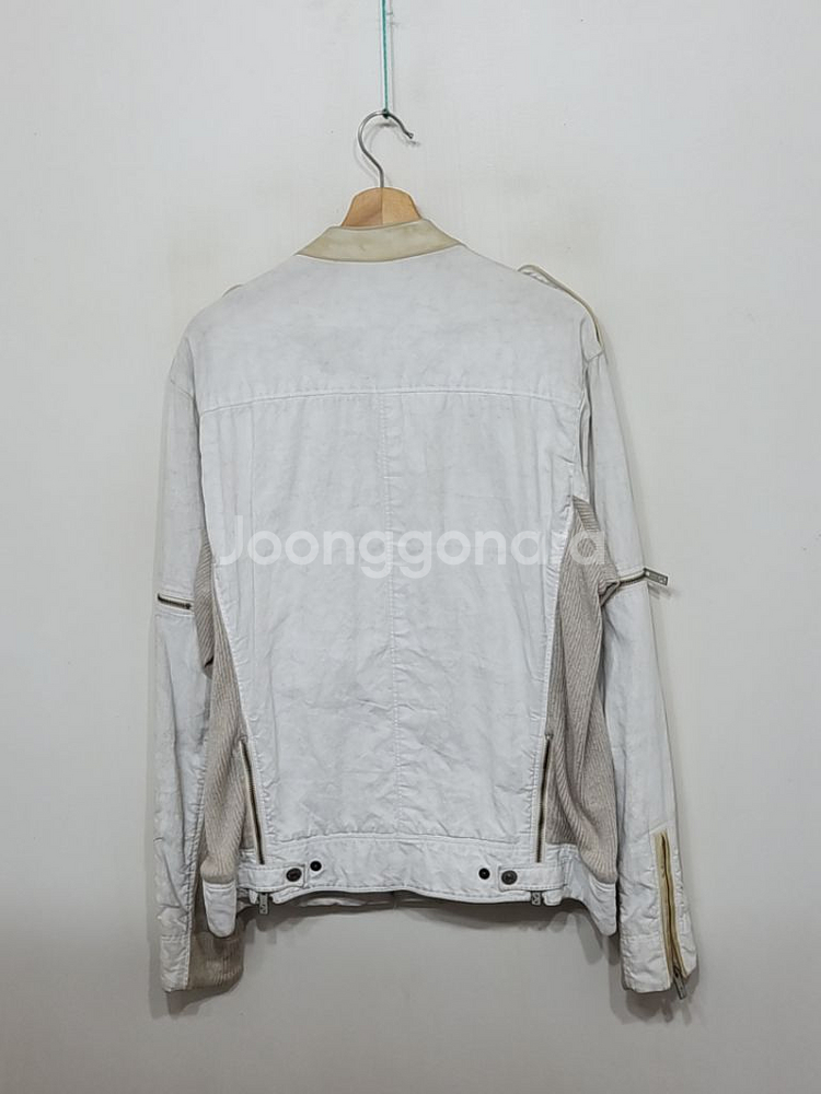 (XXL) 겐조 라이더자켓 빅사이즈 양가죽배색 견장--4