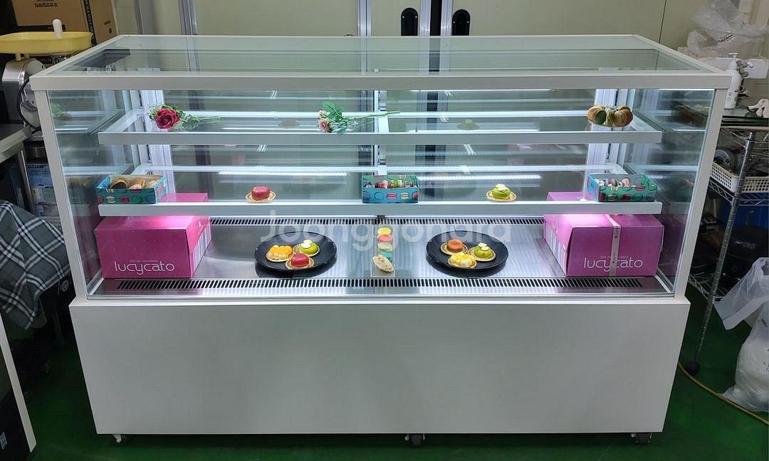 카페용 마카롱 샌드위치 디저트 냉장 쇼케이스--3
