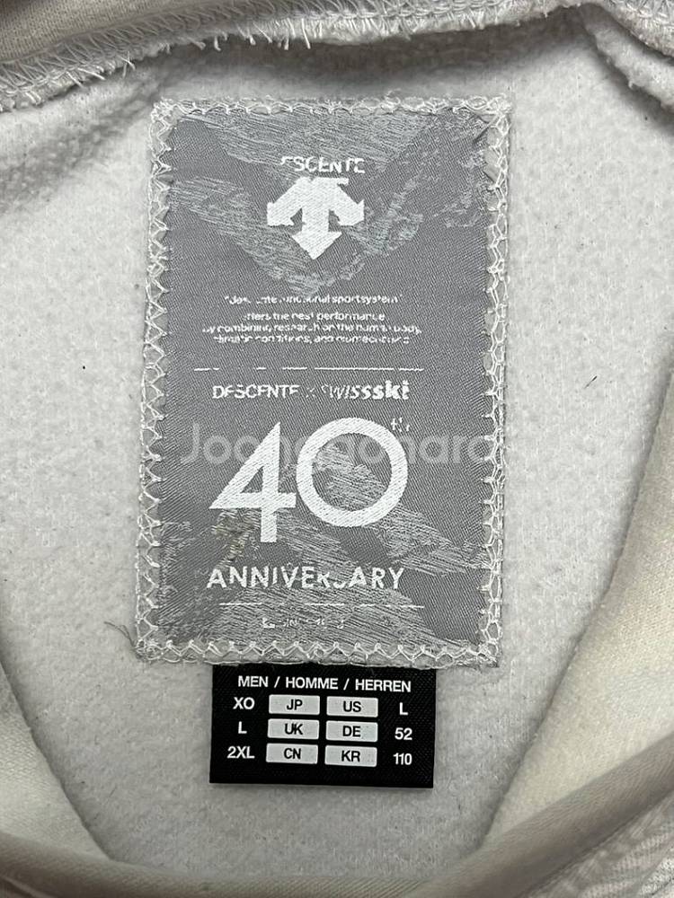 데상트 스키 ski 40년기념 후드티 맨투맨 110cm--2