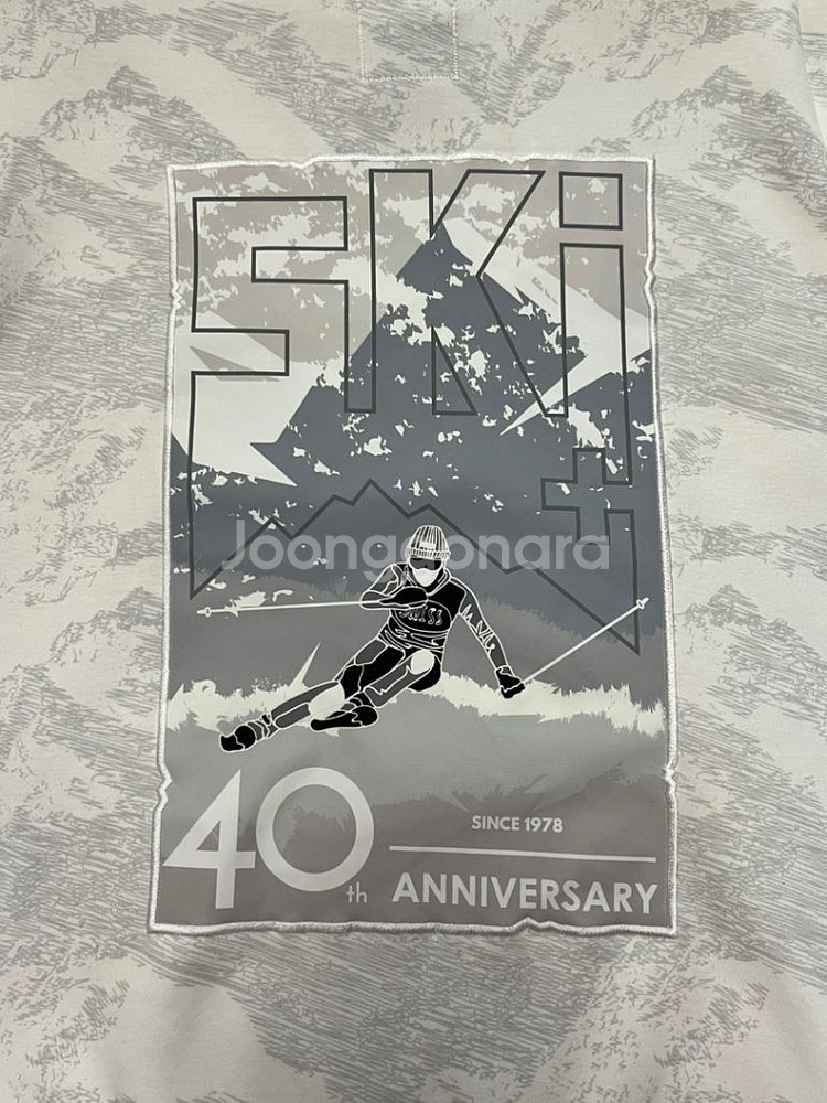 데상트 스키 ski 40년기념 후드티 맨투맨 110cm--9