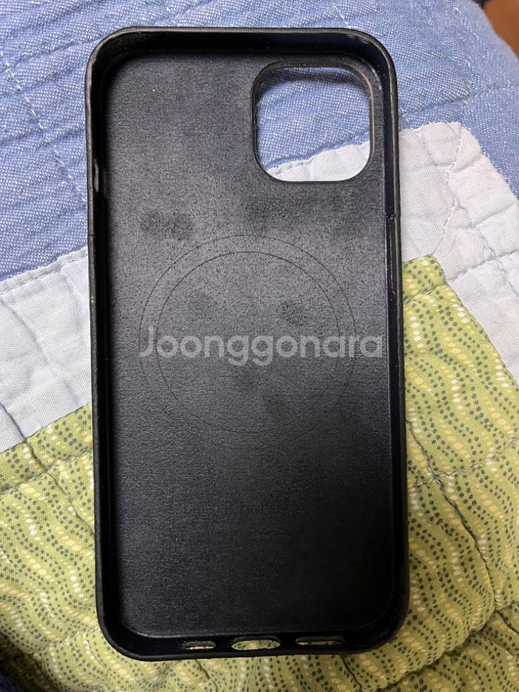 애플 정품 맥세이프 가죽 케이스--1