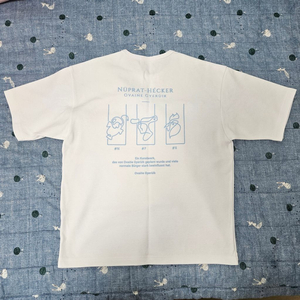 우왁굳즈 오뱅계르크 눕프로해커 반팔티 화이트 s