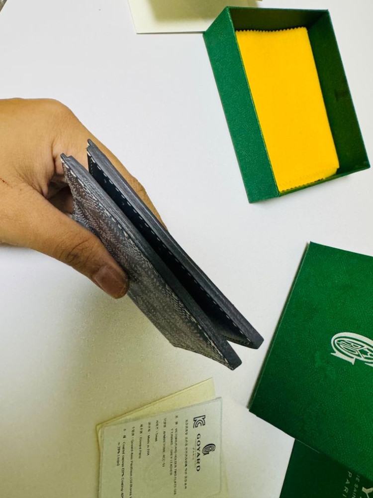 고야드 빅투아르 반지갑 스페셜 그레이 새상품--5