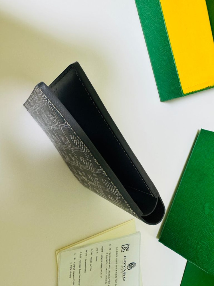 고야드 빅투아르 반지갑 스페셜 그레이 새상품--4