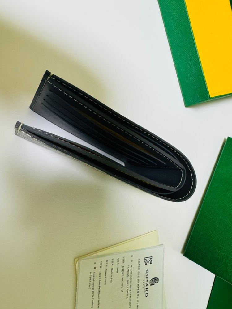 고야드 빅투아르 반지갑 스페셜 그레이 새상품--3