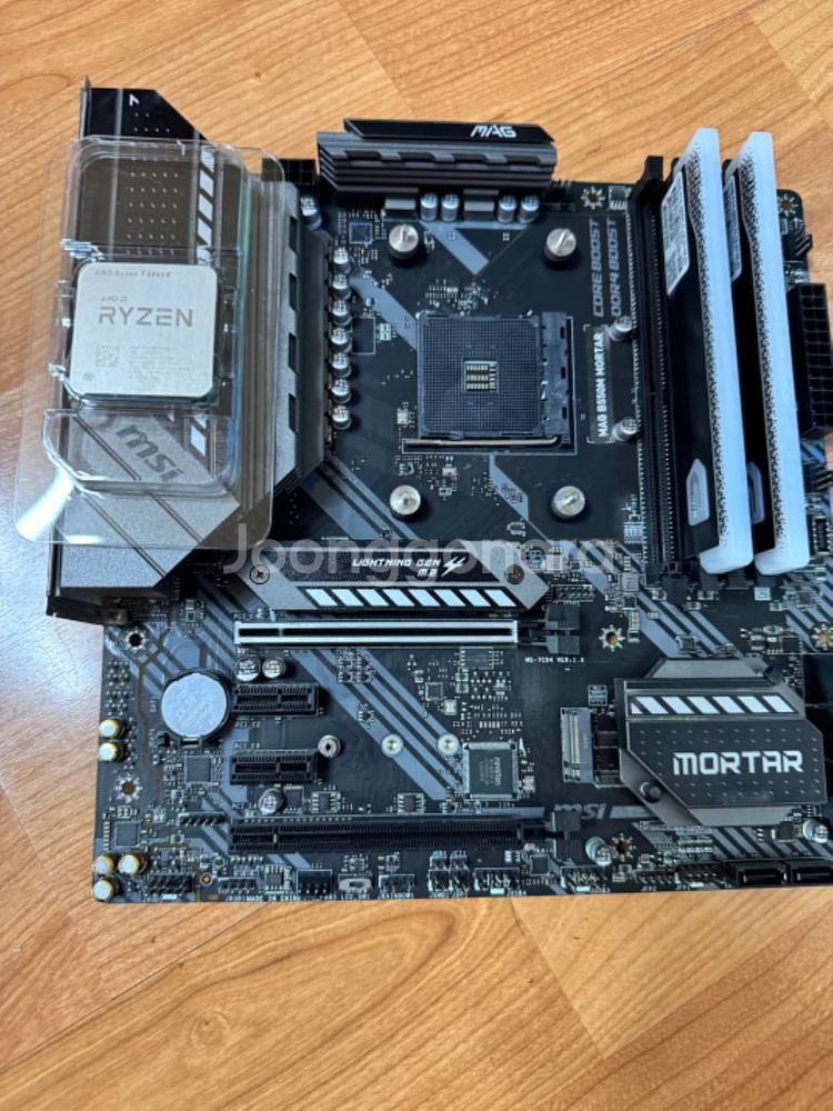 AMD 5800x, msi b550m 박격포 32g램--0