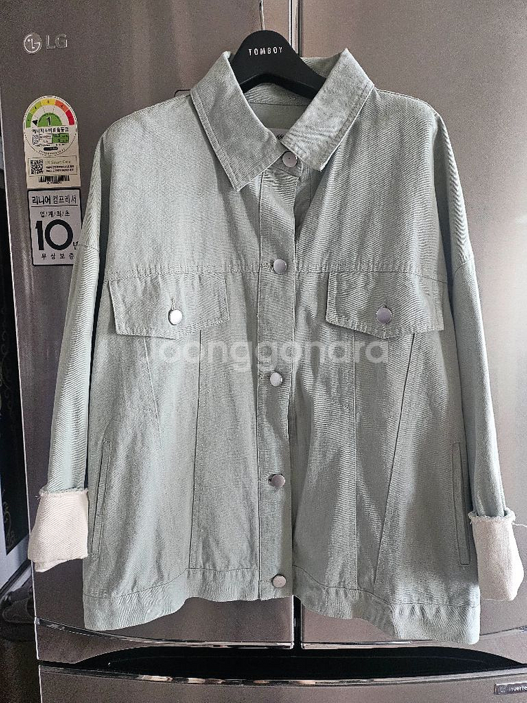 간절기 파스텔톤 면자켓/새옷수준--1