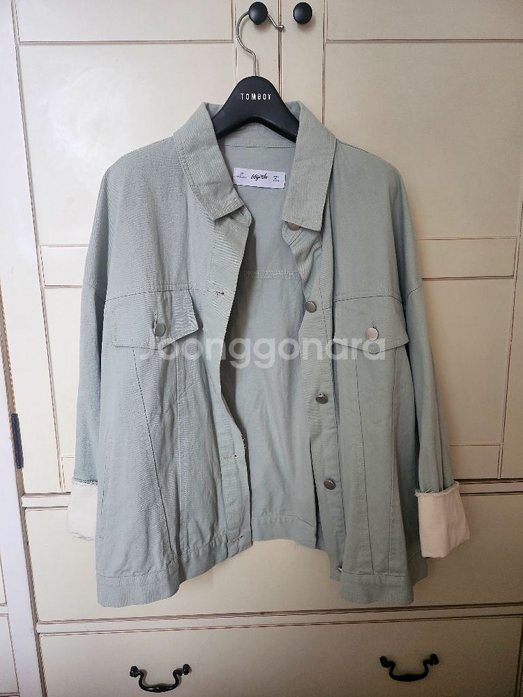 간절기 파스텔톤 면자켓/새옷수준--2