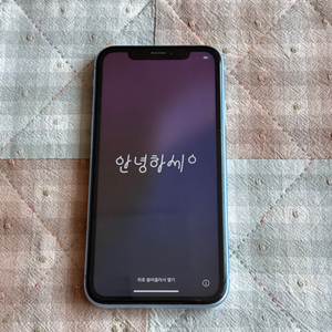 아이폰 XR 스카이블루 128g, 수리이력 없는