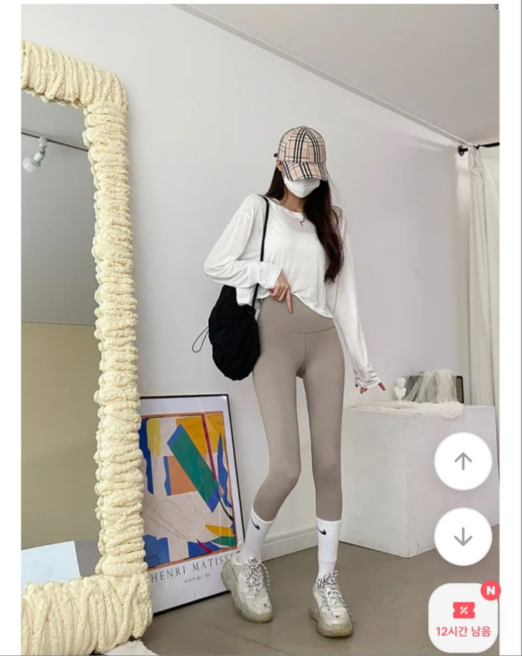 모자 캡모자 체크 베이지 볼캡 이미지