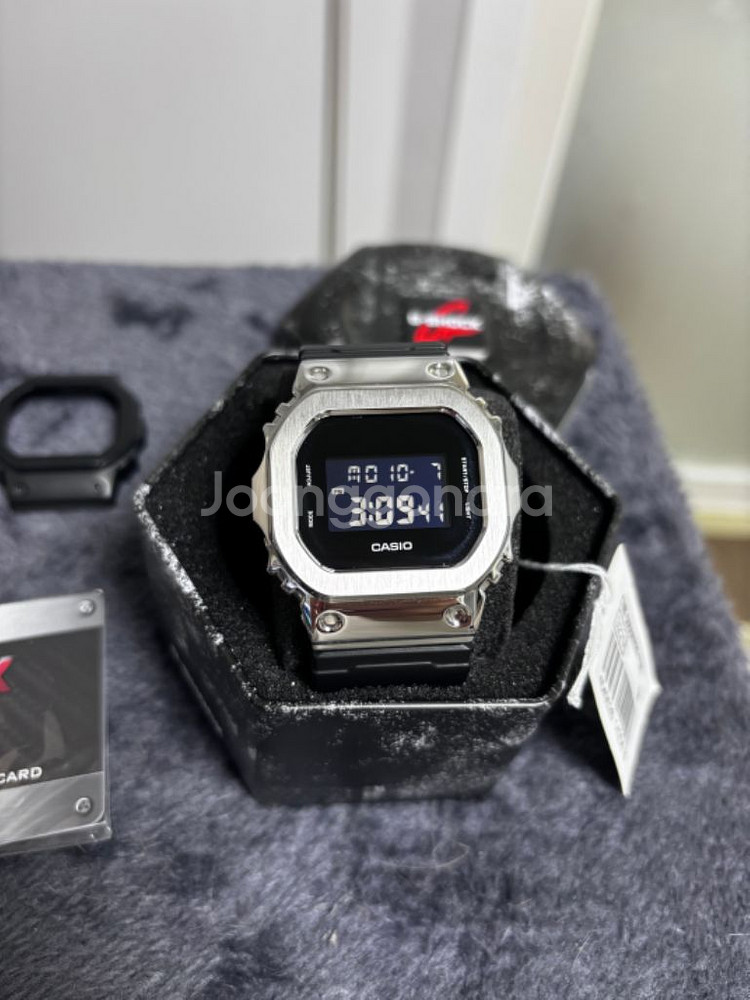 지샥 dw-5600bbn-1dr + 메탈 베젤--1