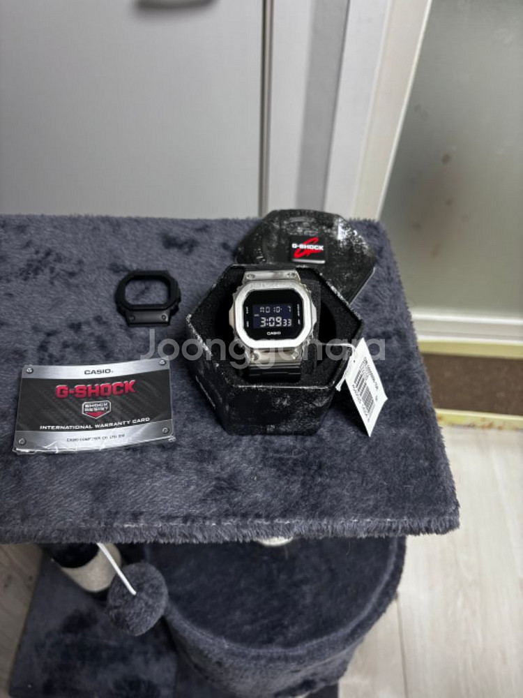 지샥 dw-5600bbn-1dr + 메탈 베젤--0