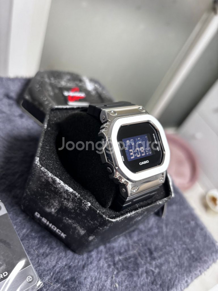 지샥 dw-5600bbn-1dr + 메탈 베젤--3