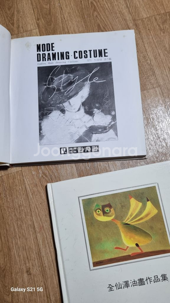 전선택유화작품집과모드드로잉.코스튬서적두권--5