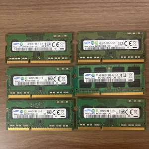 노트북 램ddr3 4gb. 6개