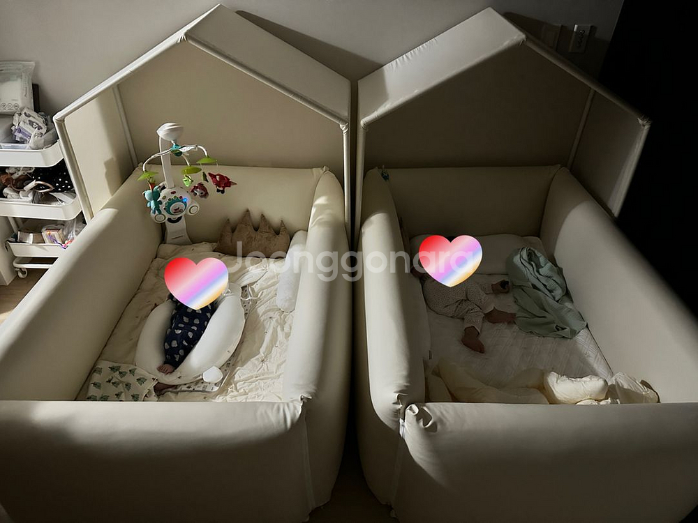 네고가능 코지스토리 범퍼침대 풀풀세트 1개남음--2