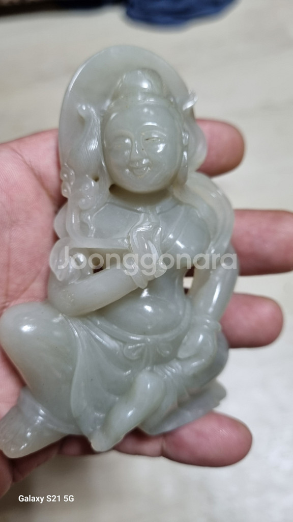 화전옥백옥불상(옛홍콩경매장낙찰구매)--4