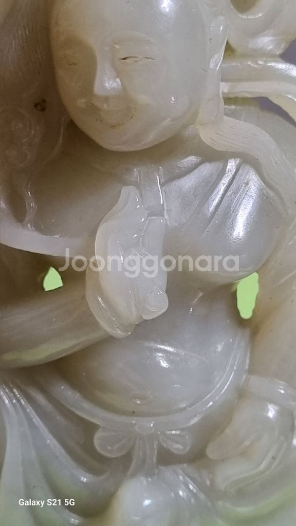 화전옥백옥불상(옛홍콩경매장낙찰구매)--9