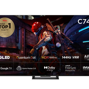 TCL 4K VRR 144HZDLG TV 55C745