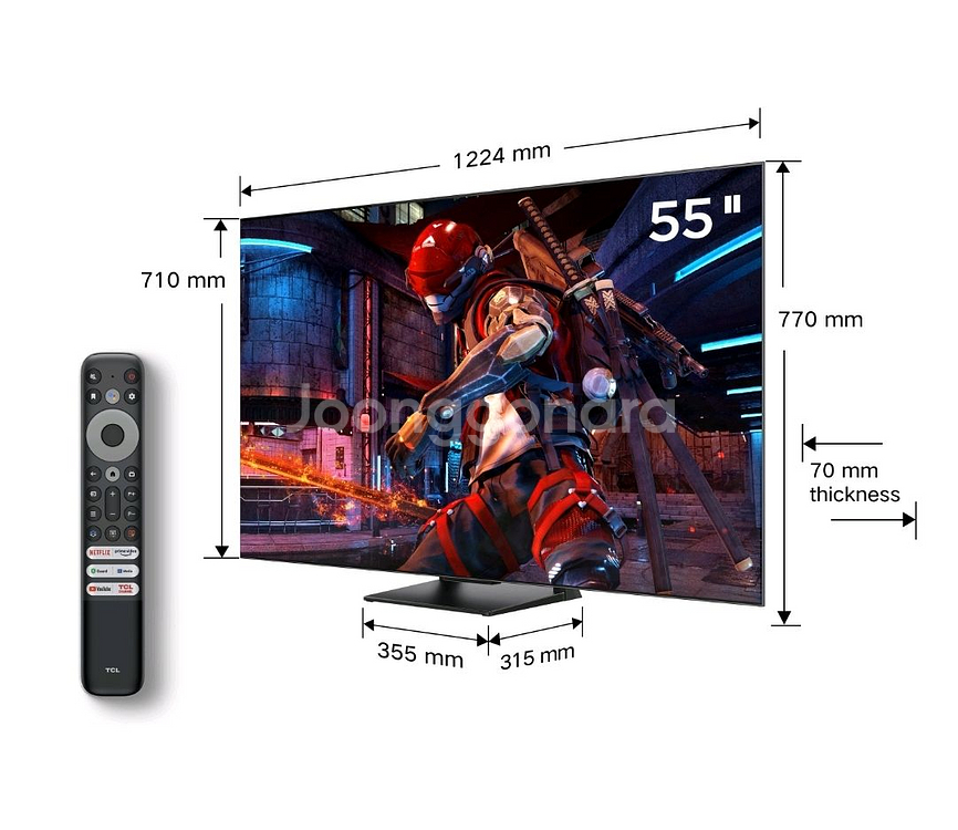 TCL 4K VRR 144HZDLG TV 55C745--5
