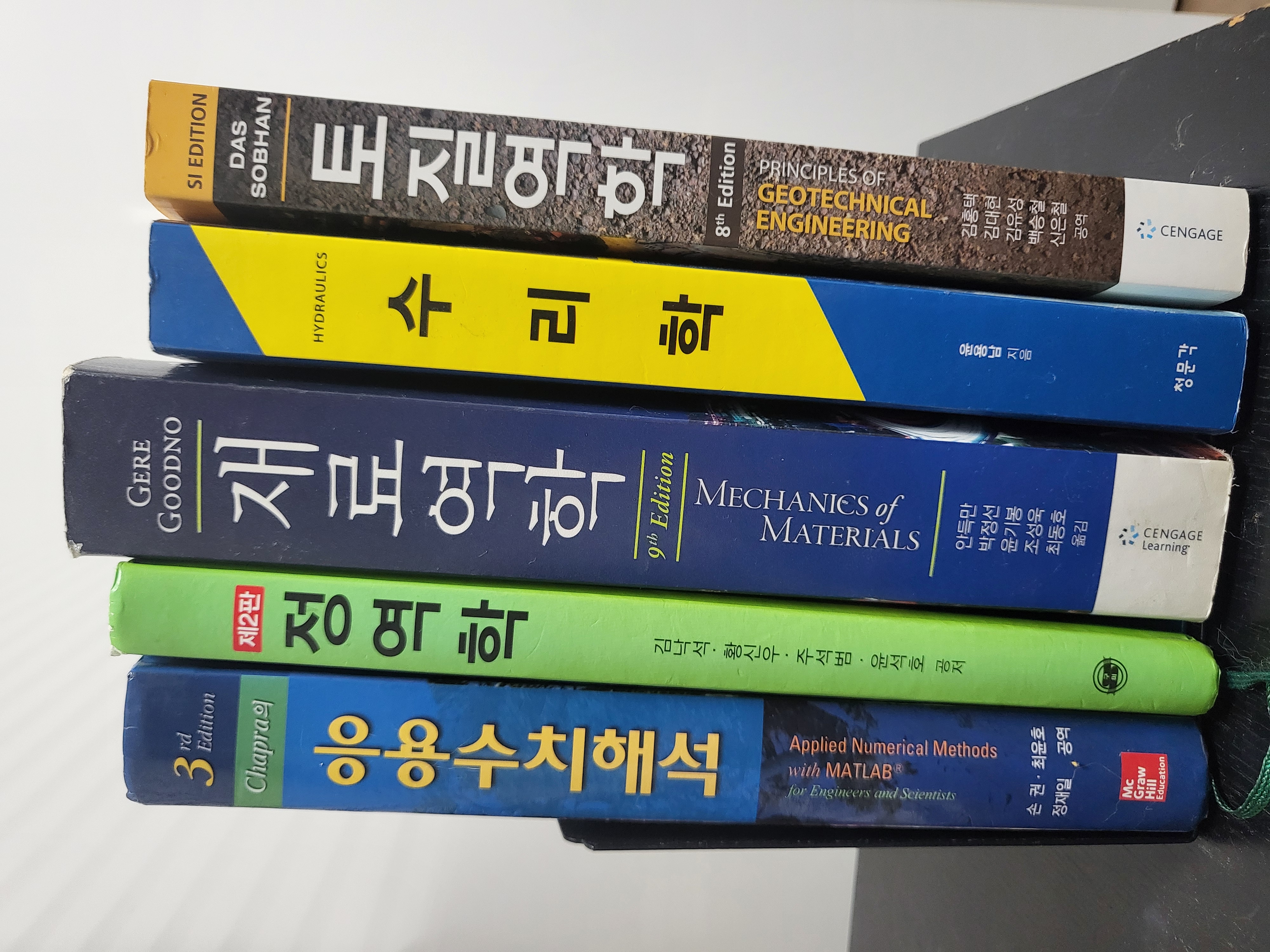 토목전공[응용수치해석,정역학,재료역학,수리학,토질역학]