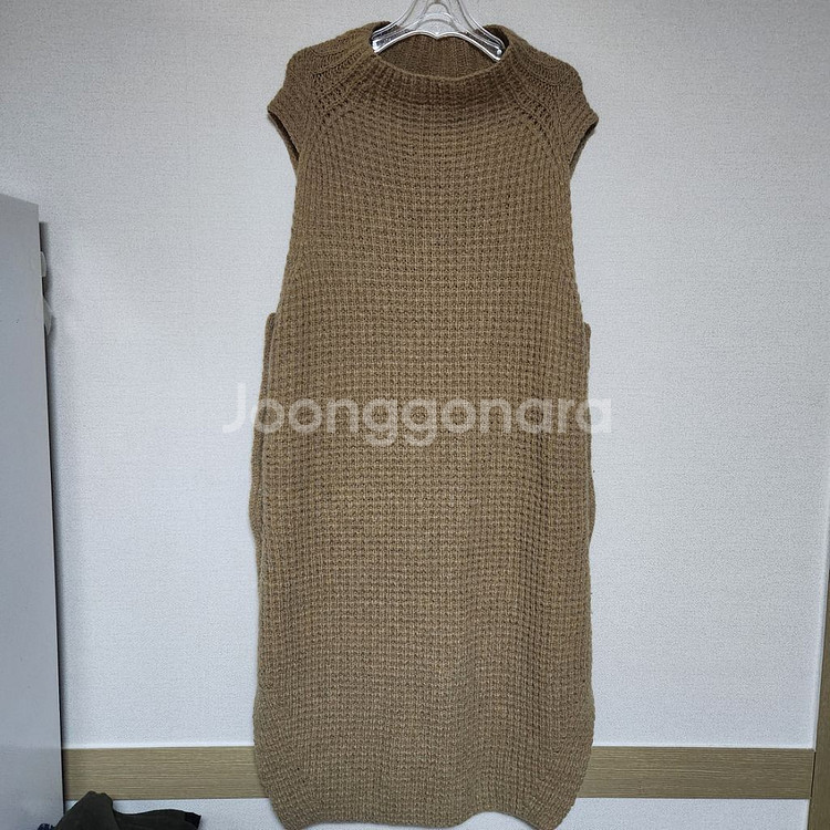 한섬 시스템 롱 니트 베스트 90--1