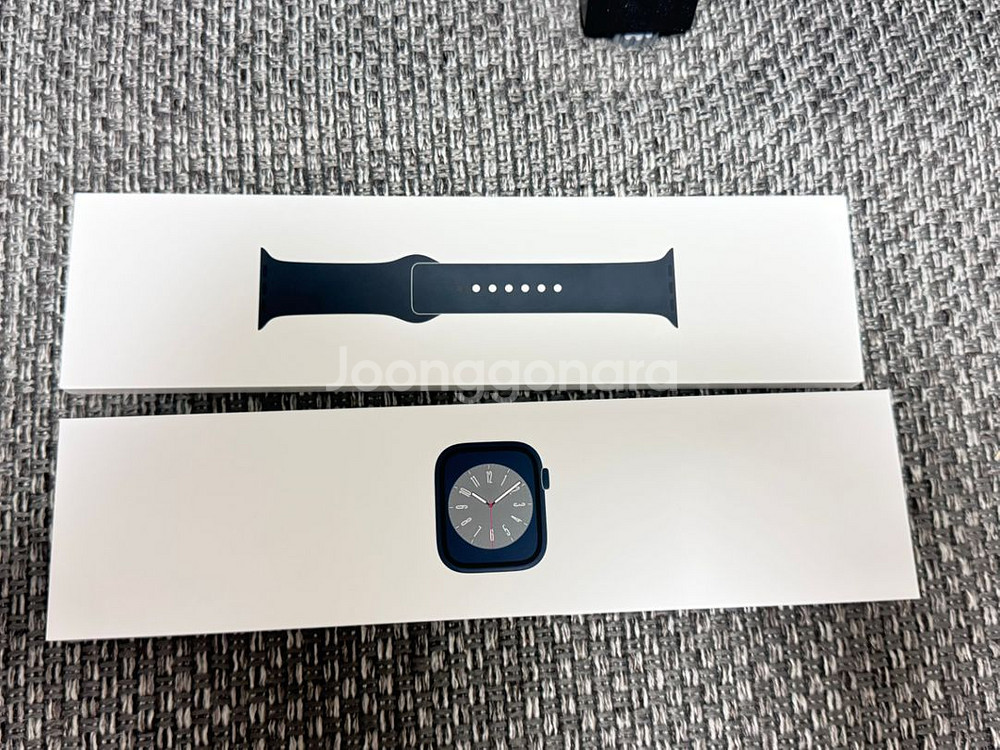애플워치8 45mm 미드나이트 gps--1